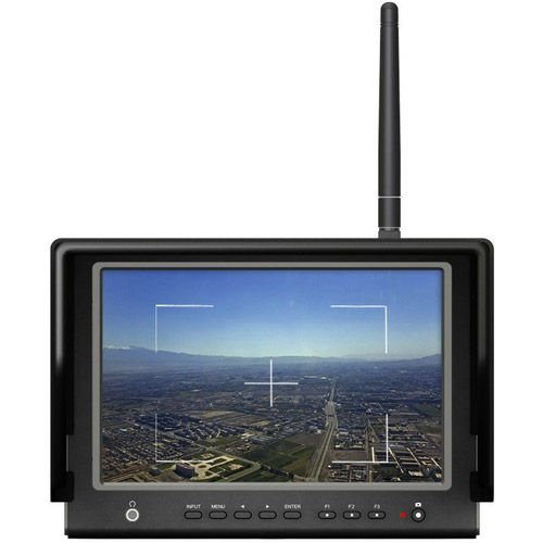 7" Wireless FPV Field Monitor comes with 5.8GHz receiver, slim and portable design