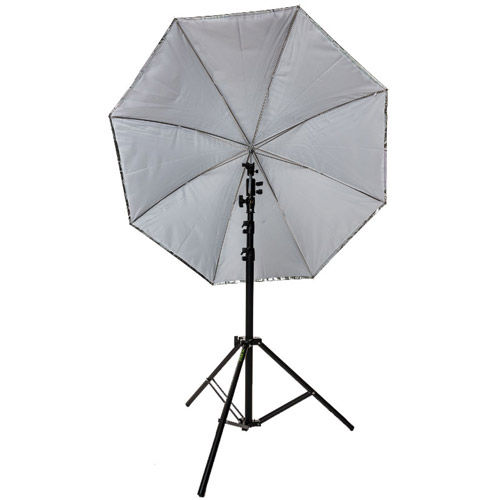 45" Umbrella Kit with Small Light Stand and Ball Head Style Speedlight Umbrella Holder