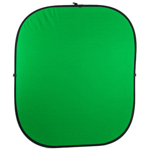 1.85 m x 2.1 m Green/Blue Collapsible Studio Background - Double Stitched