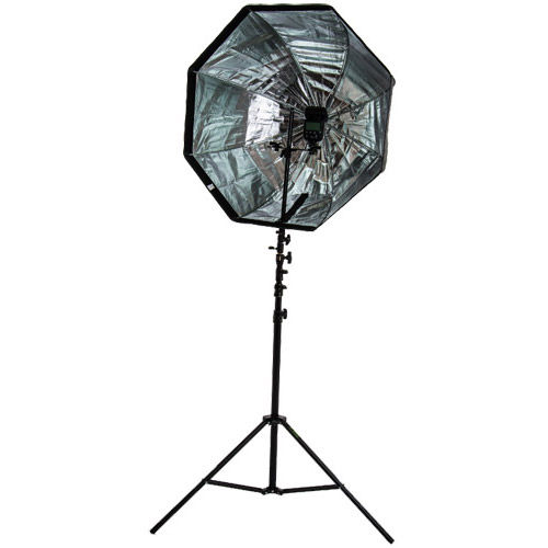 32" Octa Brolly Box Kit with Dual Flash Holder and Medium 3.0 m Air Cushion Light Stand