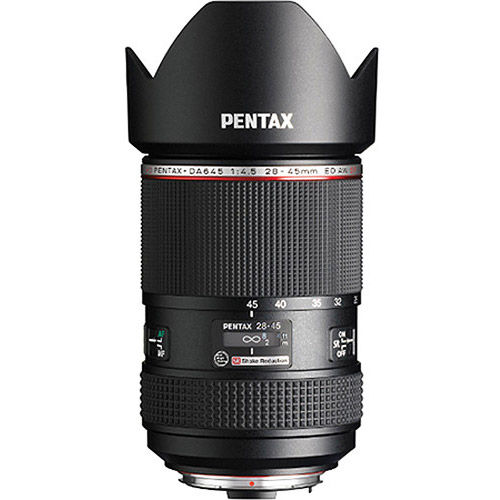 Pentax HD Pentax-DA 645 28-45mm f/4.5 ED AW SR Lens 26390 Zoom