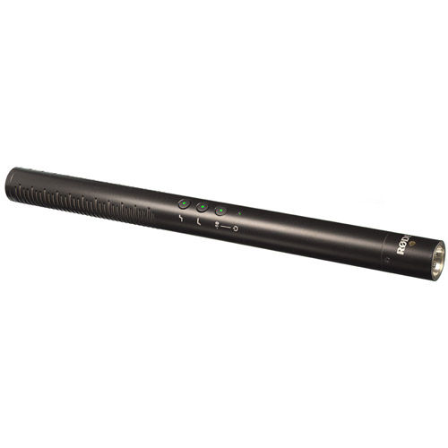 NTG-4+ Shotgun Condenser Microphone with Digital Switches and Built-In Rechargeable Batt.