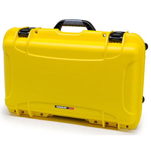 935 Case Yellow with Foam w/Retractable Handle & Wheels