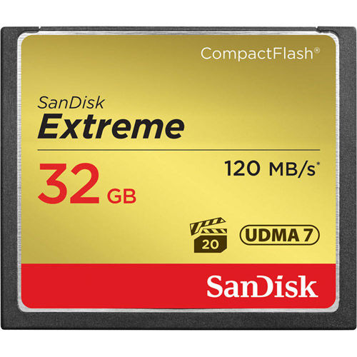 Extreme 32GB CF VPG 20 UDMA 7 Card 120MB/s, 800x