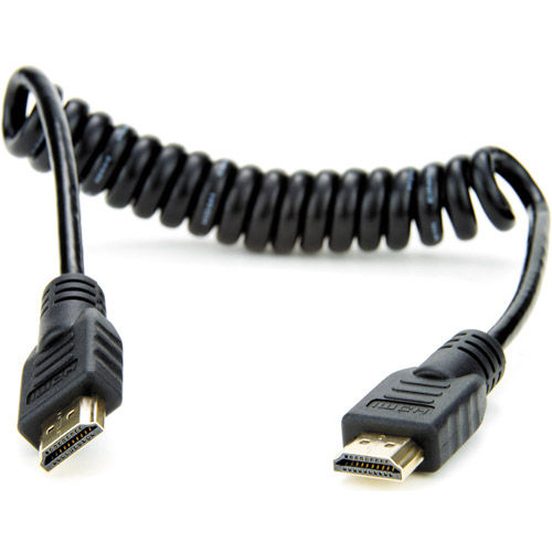 Coiled Full to Full HDMI Cable 30cm