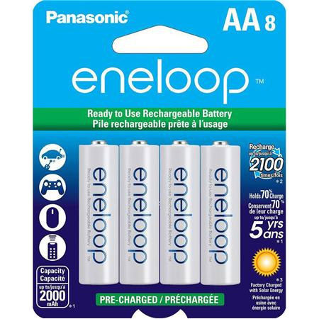 Eneloop 2000 mAh NiMH AA 8-pack