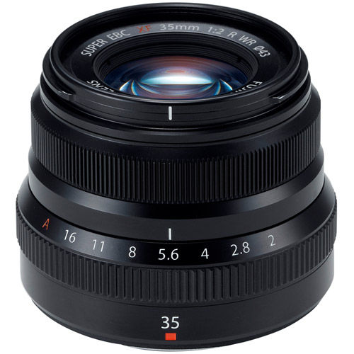 Fujifilm Fujinon XF 35mm f/2.0 R WR Black Lens