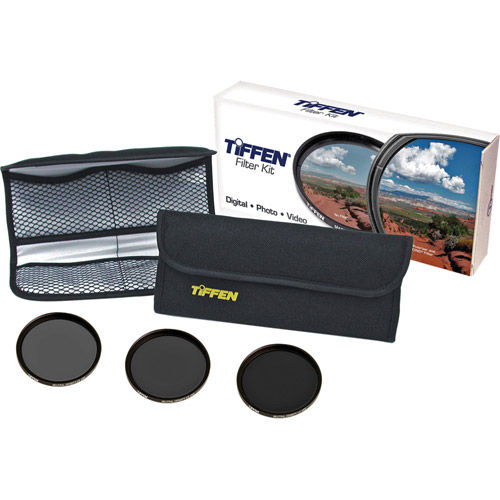 55mm Neutral Density 3 Filter Kit  Contains: ND 0.6, ND 0.9, ND 1.2 Filters and Pouch