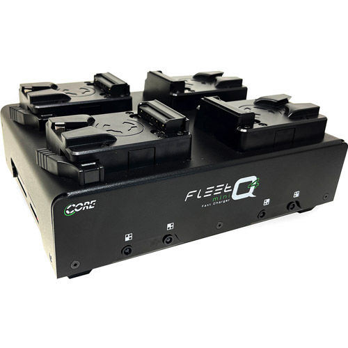 FLEET Quad Mini Charger, 3A Charge Output per Channel, V-mt, Includes  AC Power Cord