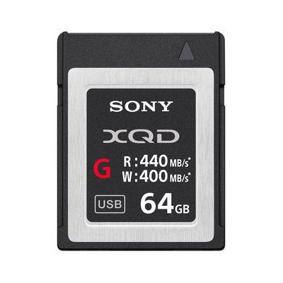 QDG64F 64GB XQD G Series Memory Card, 440MB/s read & 400MB/s write speeds