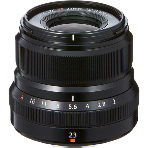 Fujifilm Fujinon XF 23mm f/2.0 R WR Black Lens