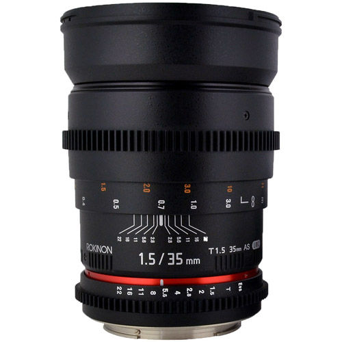 35mm T1.5 Cine Wide Angle Lens for Canon EF Mount