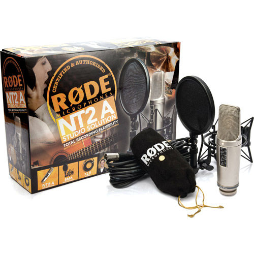 NT2-A Multi Pattern 1" Dual Condenser Microphone, Cardioid and Figure 8, SM6 Shockmount and Cable