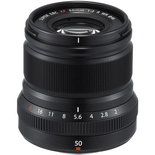 Fujinon XF 50mm f/2.0 R WR Black Lens