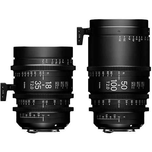 2pc Cine Zoom Lens Kit (PL S35) - 18-35/T2, 50-100/T2 & PMC-001 Case