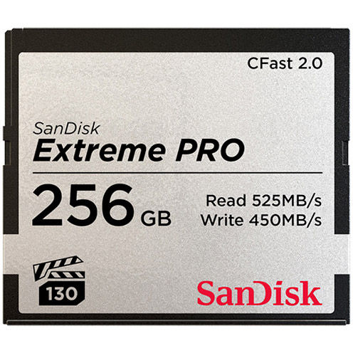 SanDisk 256GB Extreme PRO CFast メモリーカード-