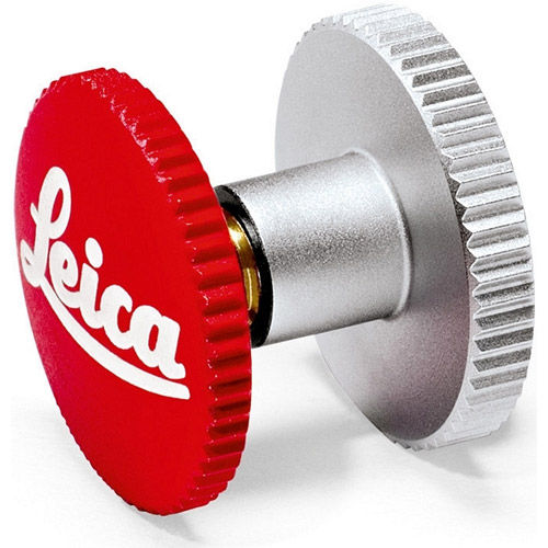 Soft Release Button, 'Leica', 12mm, Red