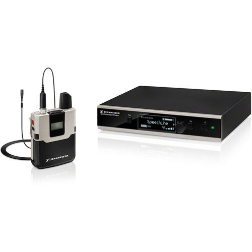 SpeechLine Digital Wireless SL Lavalier Set DW-4-US R Wireless Mic System w/ Rackmount Kit
