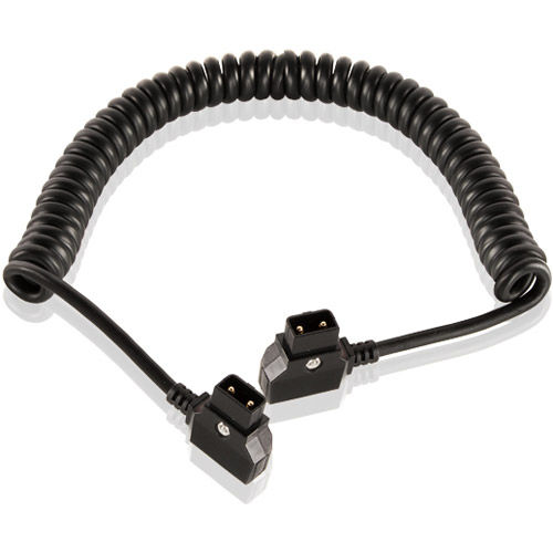 20'' Coiled Cable 12 VDC D-Tap To D-Tap