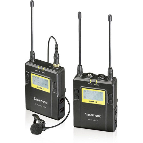 Saramonic UwMic9 STLK - Single TX LAV Kit (1 x TX9 + 1 x RX9 ) - UHF  Wireless Mic System