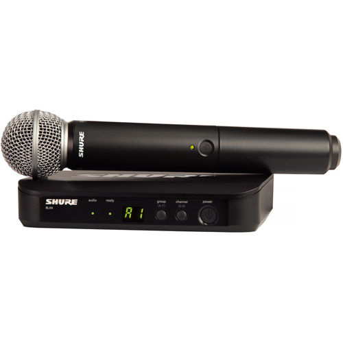 BLX24 Vocal Wireless System With SM58 Mic (J10: 584 - 608 MHz)