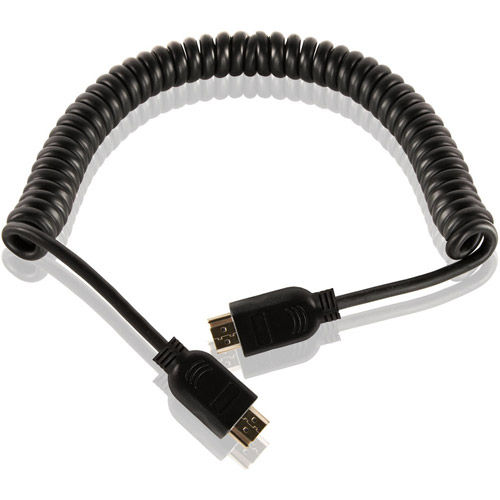24" HDMI To HDMI Coiled Cable