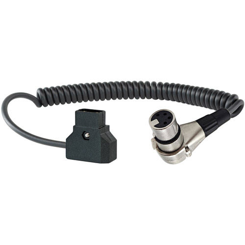 D-TAP To 4-Pin XLR Coiled Cable