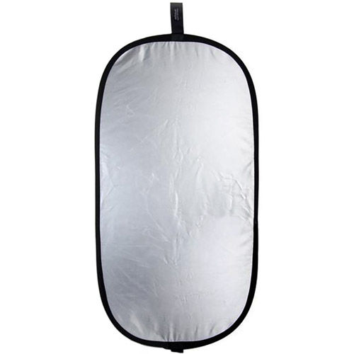 2-in-1 Super Soft Silver/Natural White 20"x40" Oval Reflector