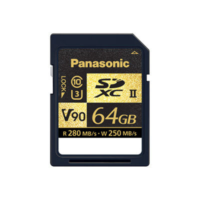 64GB SDXC V90 Card, 280MB Read, 250MB Write