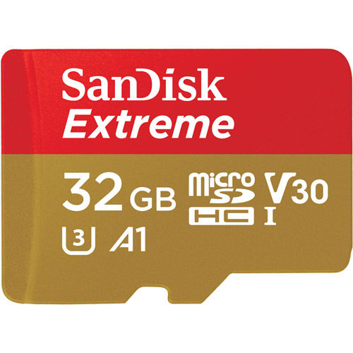 Sandisk Extreme 32GB Micro SDHC A1 UHS-1 U3 Class 10 V30 Card