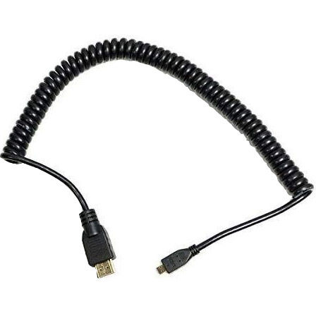30cm Coiled Micro to Full HDMI Cable