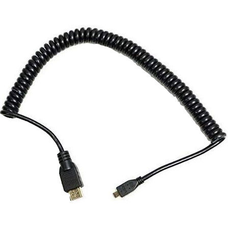 Atomos 30cm Coiled Micro to Full HDMI Cable