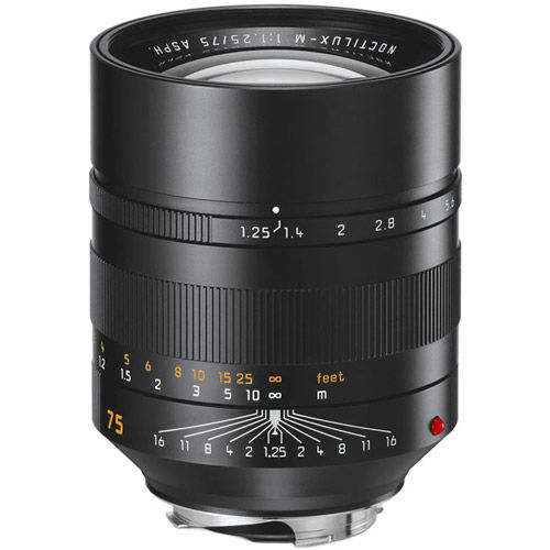 75mm f/1.25 ASPH Noctilux-M Black Lens (E67)