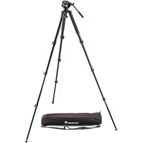 MVT535AQ Tripod With MVH500AH Head With 60mm Half Ball And Padded Bag