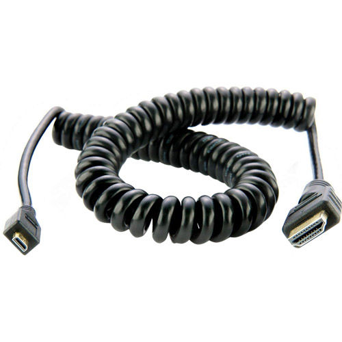 ATOMCAB014 Micro to Full HDMI Coiled Cable 50cm