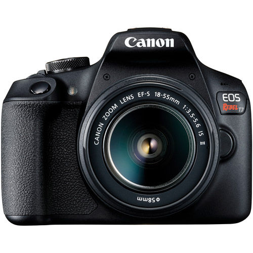 Canon EOS Rebel T7 w/ EF-S 18-55mm IS II 2727C002 DSLR Cameras