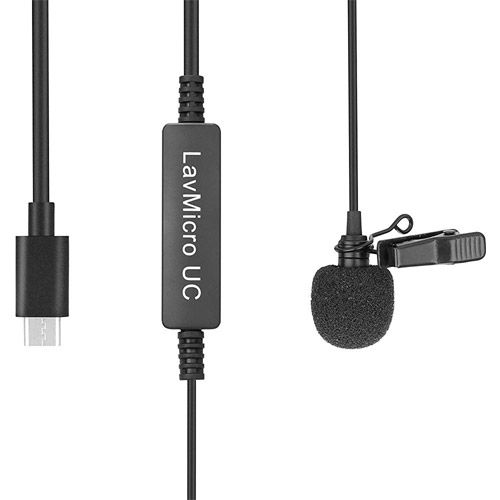 LavMicro UC Lavalier mic for  USB Type-C Devices with Signal Converter
