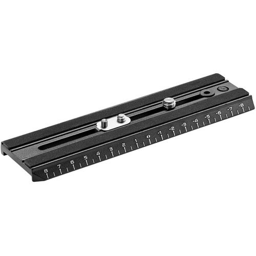 Video Camera Plate Long Metric Ruler Markings With 1/4" & 3/8" Fixing Screws