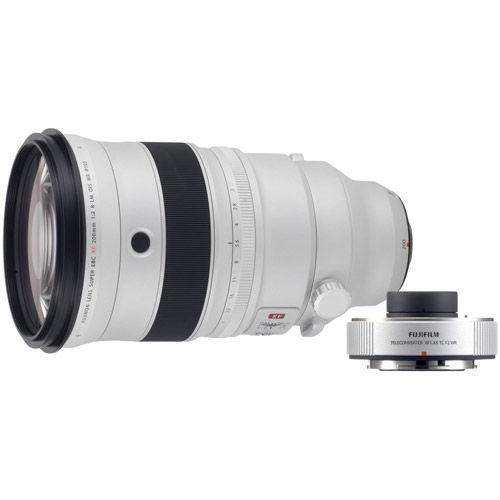 Fujifilm Fujinon XF 200mm f/2.0 R LM OIS WR Lens & XF 1.4X TC WR  Tele-Converter