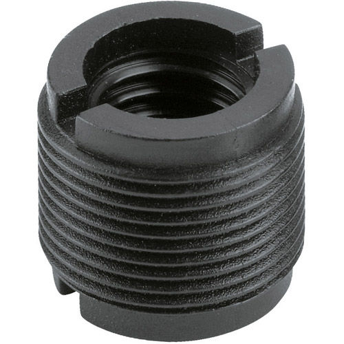 3/8" female to 5/8" 27-gauge male plastic thread adapter (black)