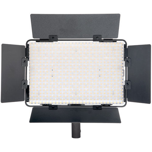 LG-B560II LED Light 5600K with 2 x AA Battery Pack Handle, Barndoor, Filter and AC Power Supply