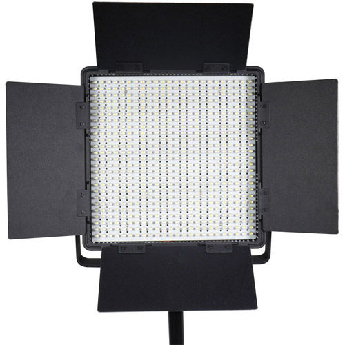 LG-600CSCII LED Light Bicolor with V Mount, Barndoors, WiFi, Diffuser, DC Adapter and Filters