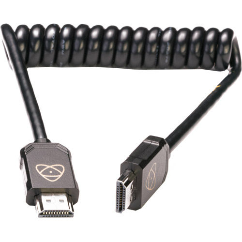 AtomFLEX HDMI (Type-A) Male to HDMI (Type-A) Male Coiled Cable (12 to 24")