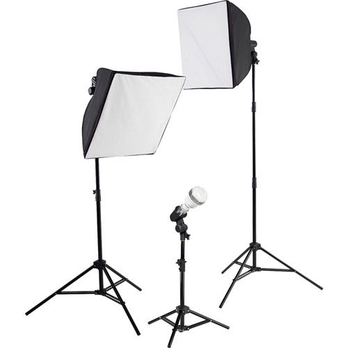 uLite 3-Light Collapsible Softbox Kit with LED Bulbs