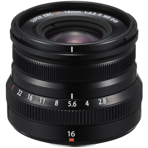 Fujifilm Fujinon XF 16mm f/2.8 R WR Black Lens