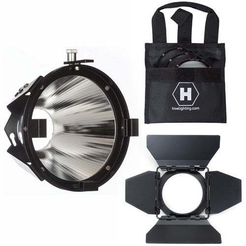 Par Reflector Attachment, Barndoors and 3 Lens Set for HORNET 200-C