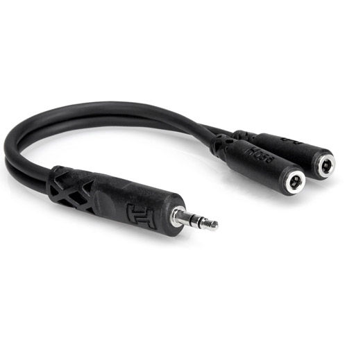 Y Cable, 3.5 mm TRS to Dual 3.5 mm TRSF