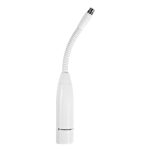 IS Series 6 in. (15 cm.) single-flex gooseneck white w/ 3-pin XLR connector for use w/ ME 34/ME35