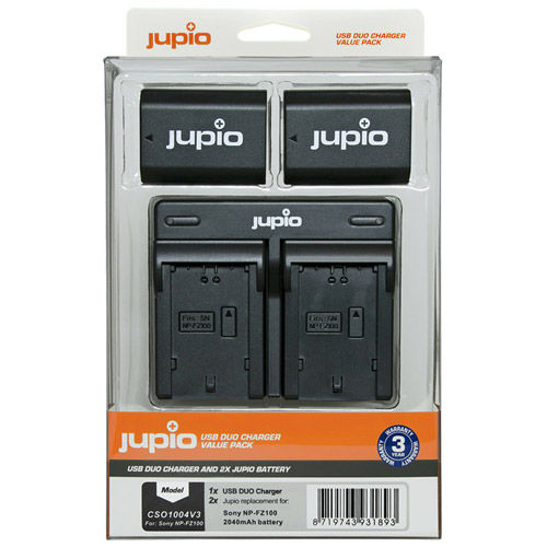 2x Battery NP-FZ100 2040mAh + USB Dual Charger Kit