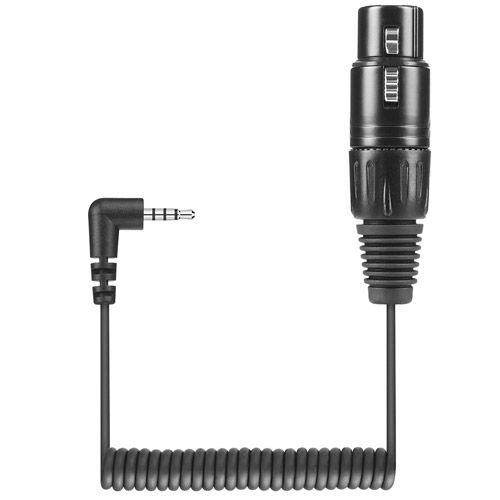 KA 600i XLR-3 to a 3.5 mm Smartphone Connector Cable for Shotgun Microphones